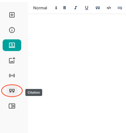 Locating the Citation Tab