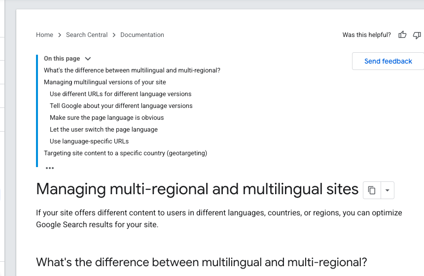 Google Search Central guidance for multilingual site structure and AI translation SEO
