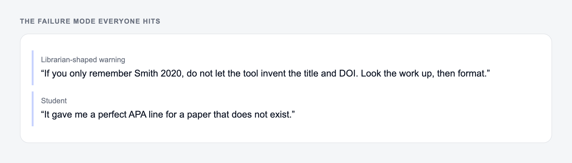 What people usually get stuck on with the AI Citation Generator