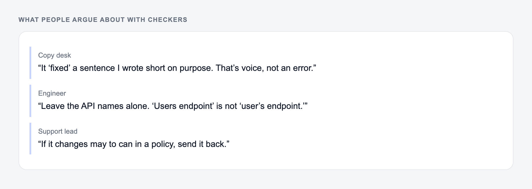 What people usually get stuck on with the AI Grammar Checker