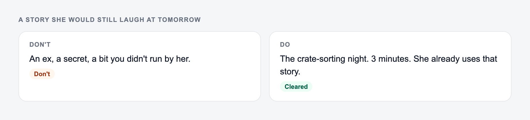 Screenshot from the AI Maid of Honor Speech Generator showing a maid-of-honor speech with one shared scene