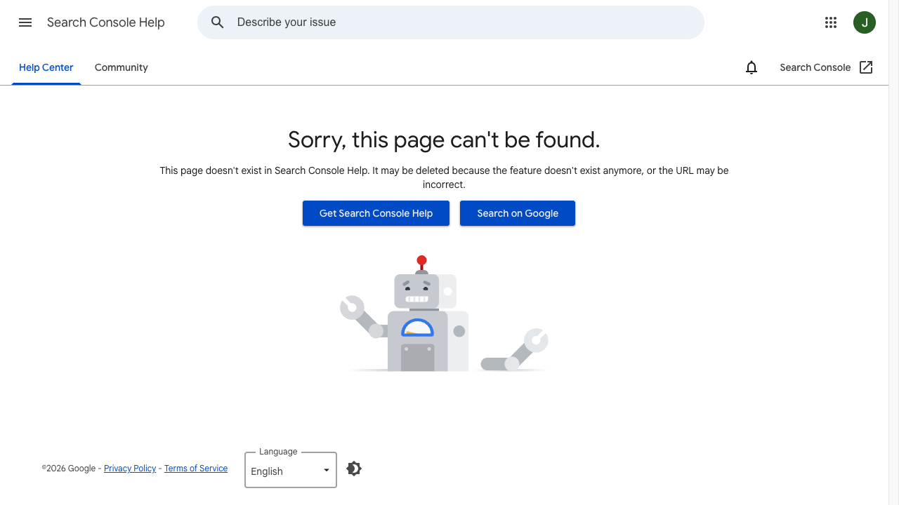 Screenshot of Google Search Console URL Inspection tool help documentation