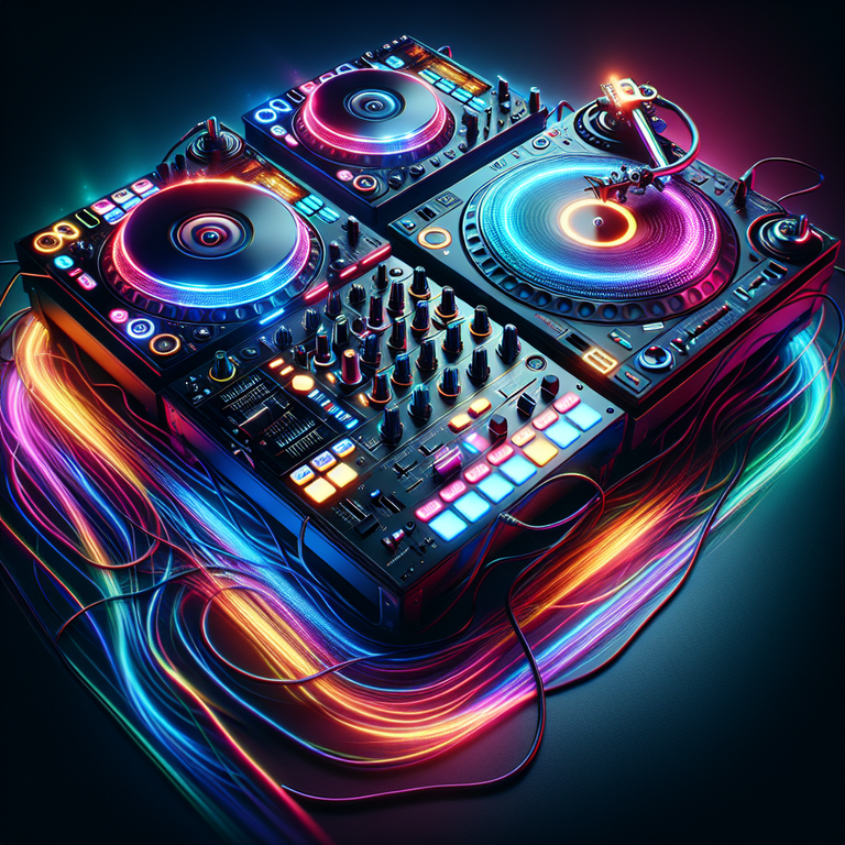 colorful and powerful DJ controller and mixer.