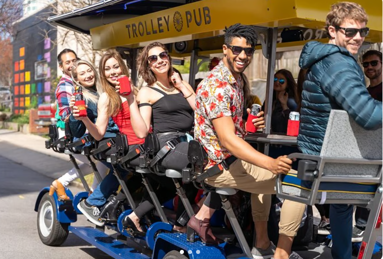Private Trolley Pub Party Bike Tour
