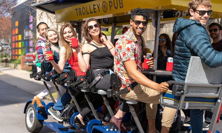 Private Trolley Pub Party Bike Tour