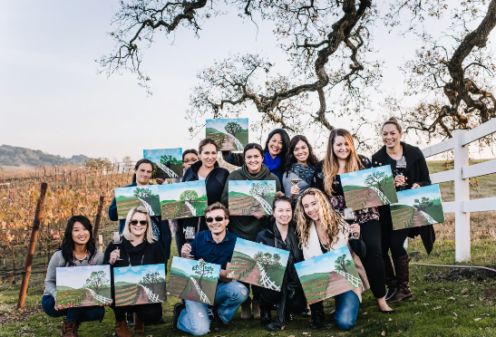 Paint & Sip Full experience