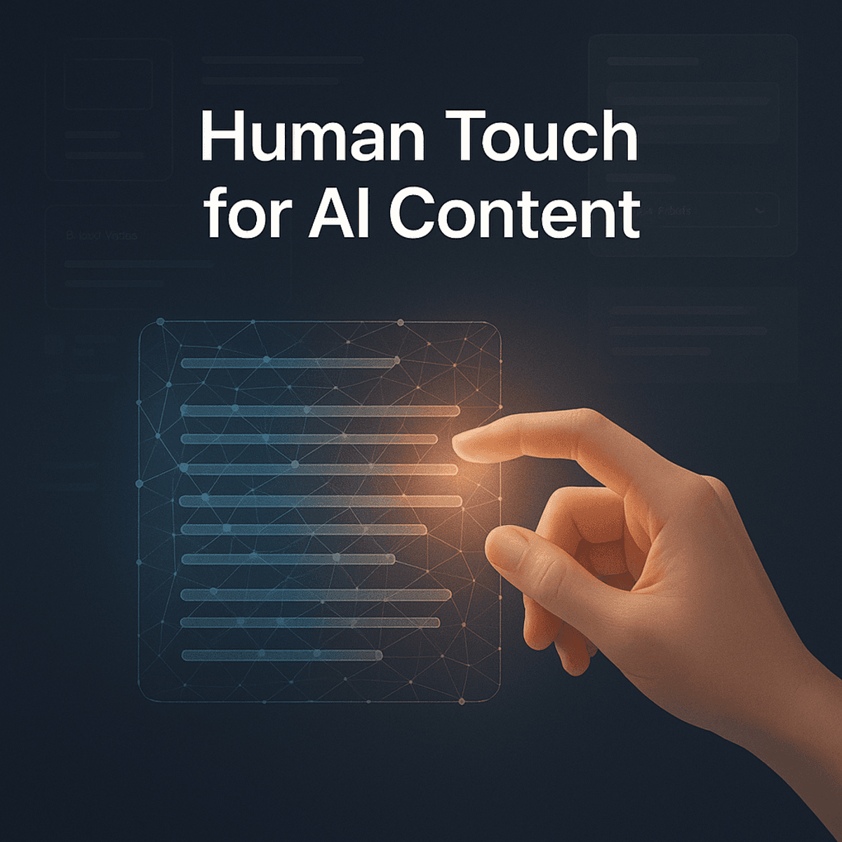 how to humanize AI-generated content