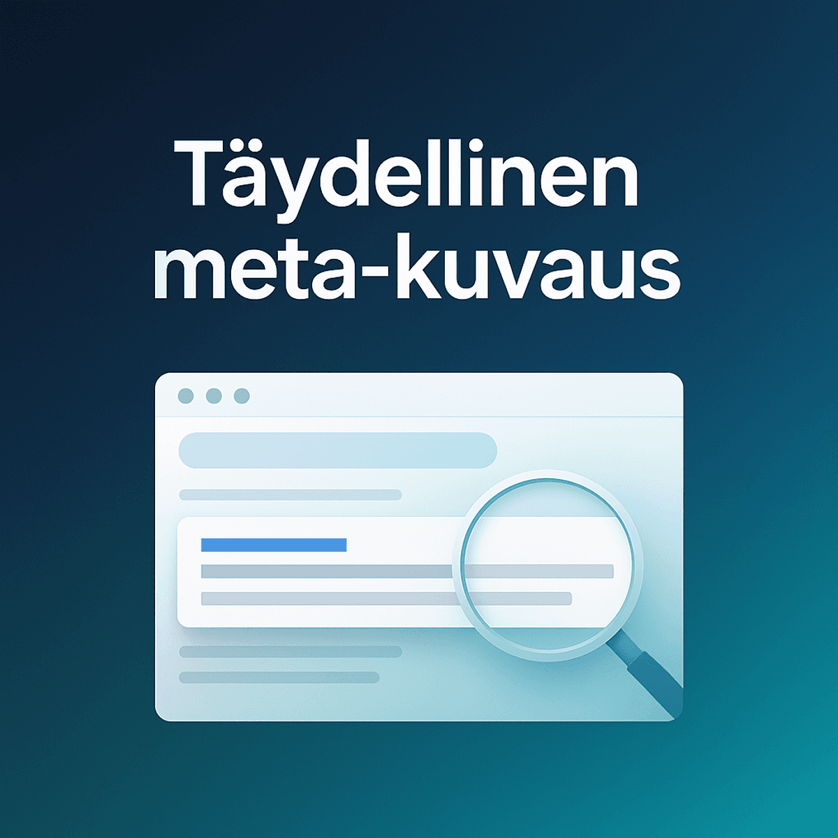 miten kirjoittaa meta-kuvaus