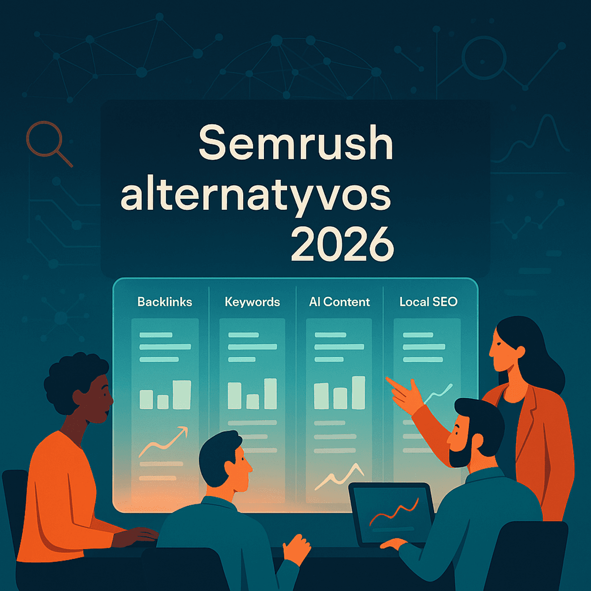 geriausios Semrush alternatyvos 2026