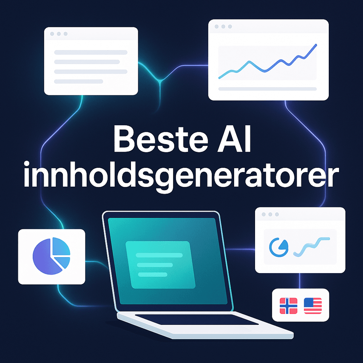 beste AI innholdsgeneratorer 2026