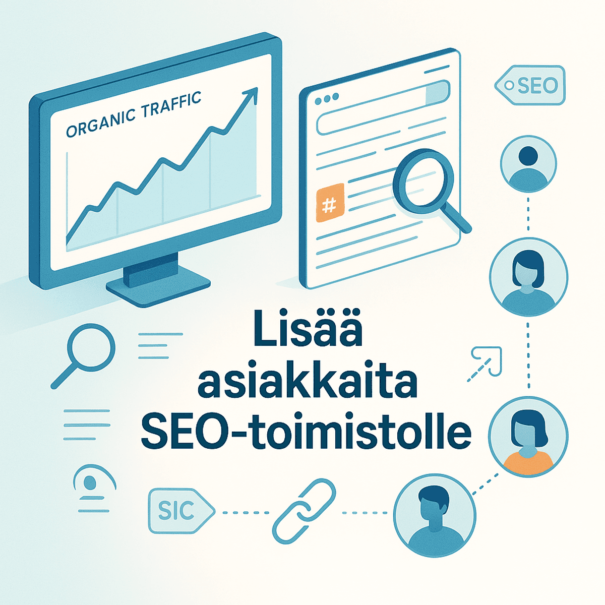 asiakkaiden hankinta seo-toimistolle