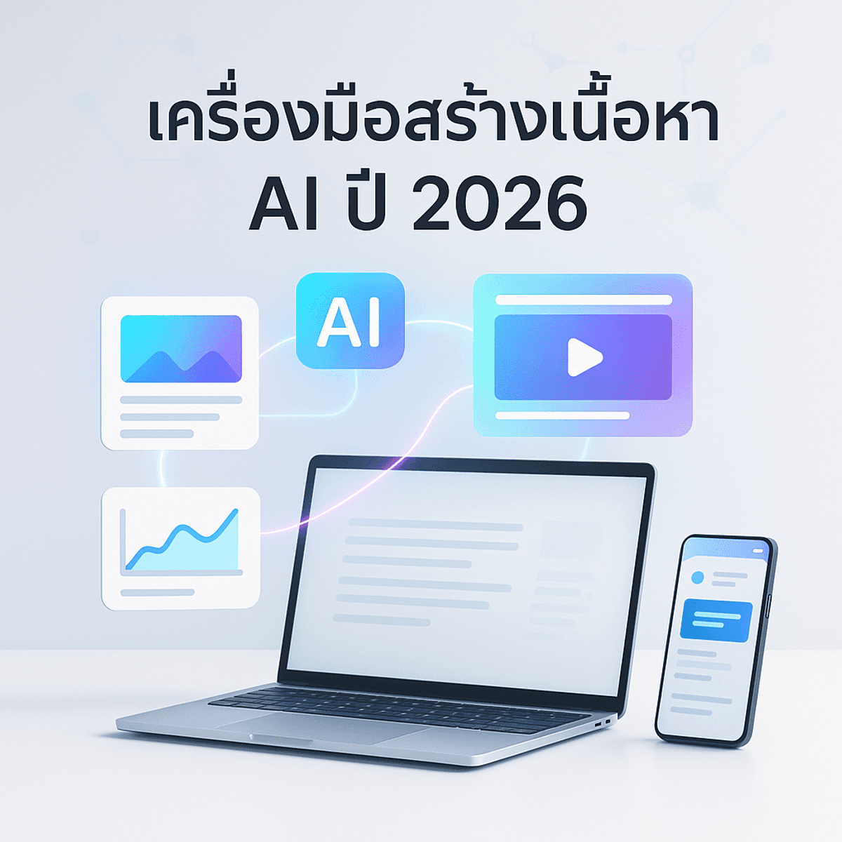 เครื่องมือสร้างเนื้อหา AI ที่ดีที่สุด 2026