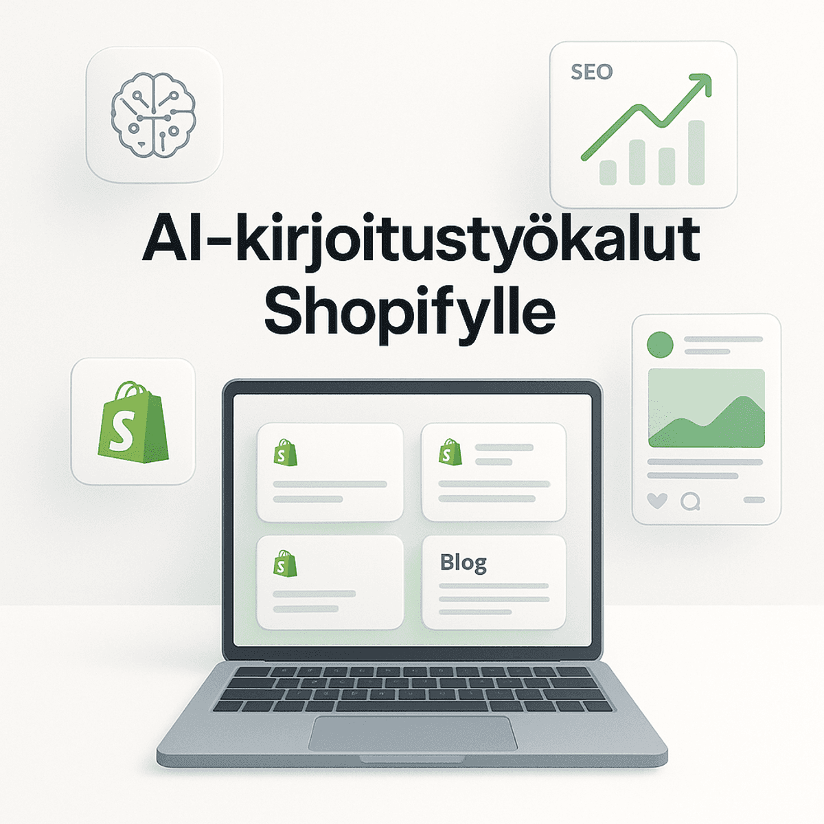 AI kirjoitustyökalut Shopify integraatiolla