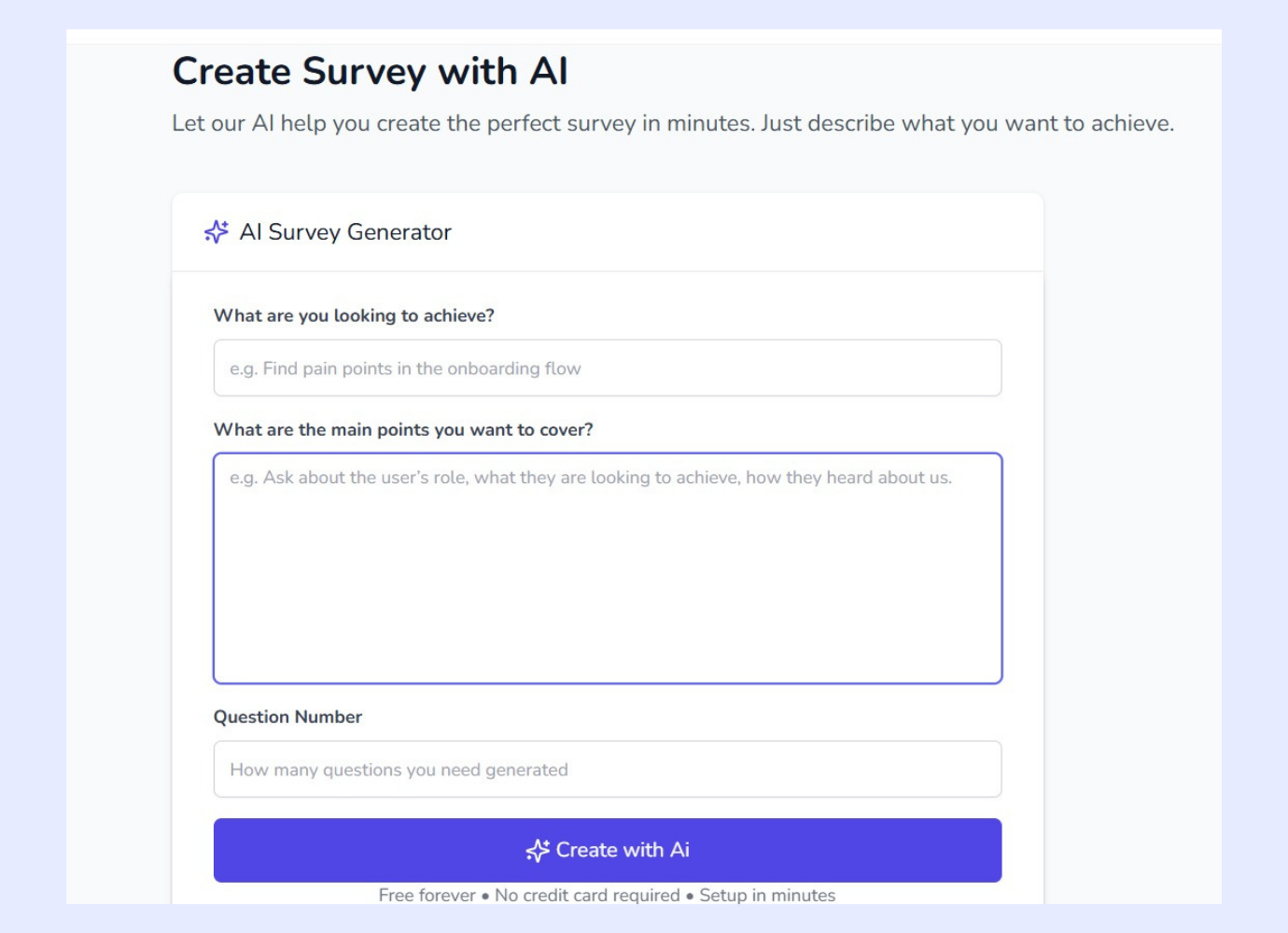 Ai Survey -Screen
