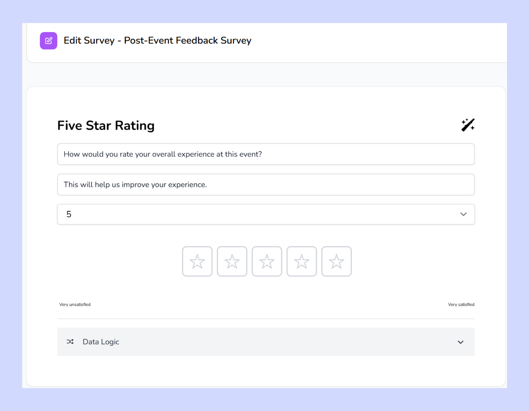 event-feedback- star scale