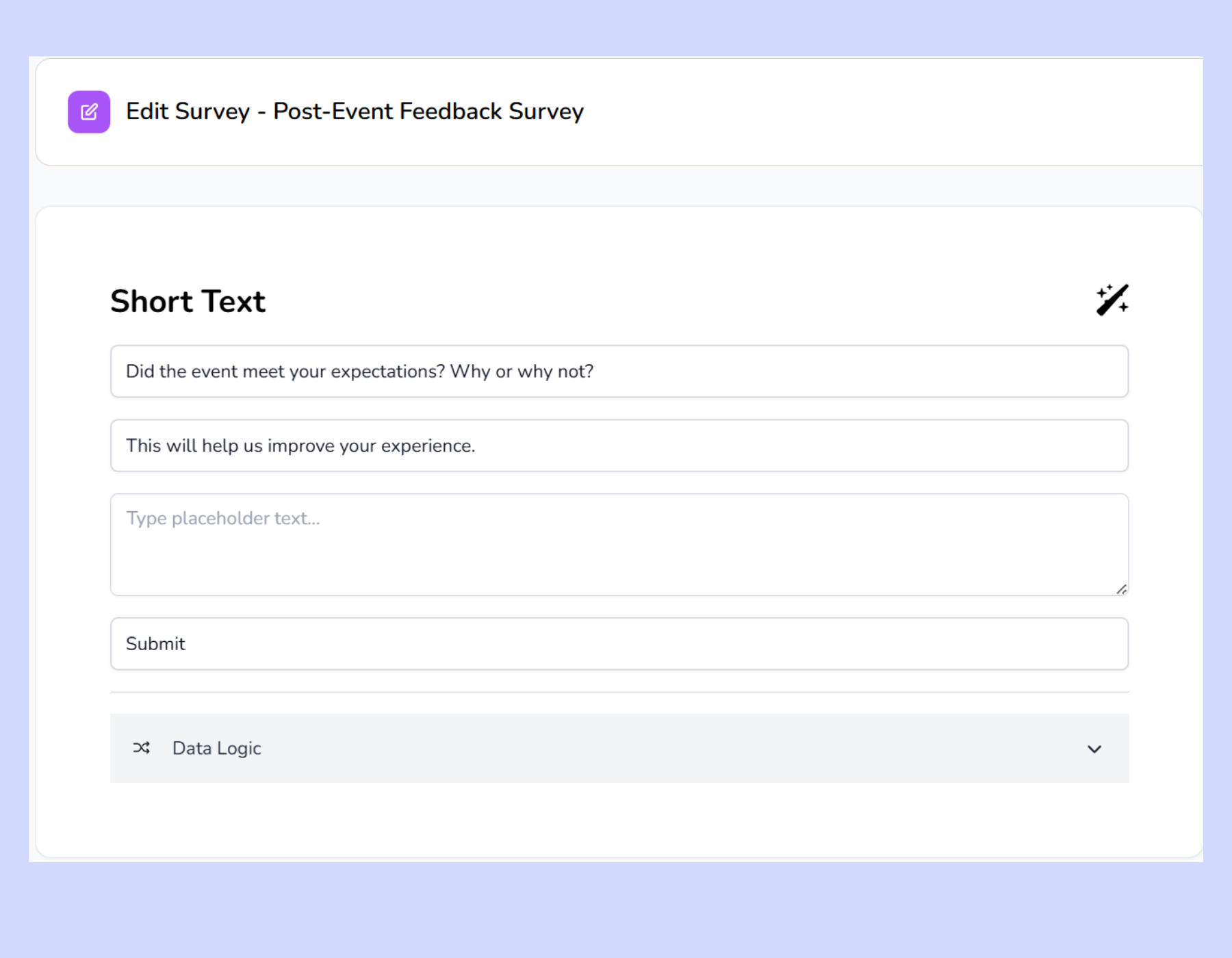 post-event-feedback-Short text