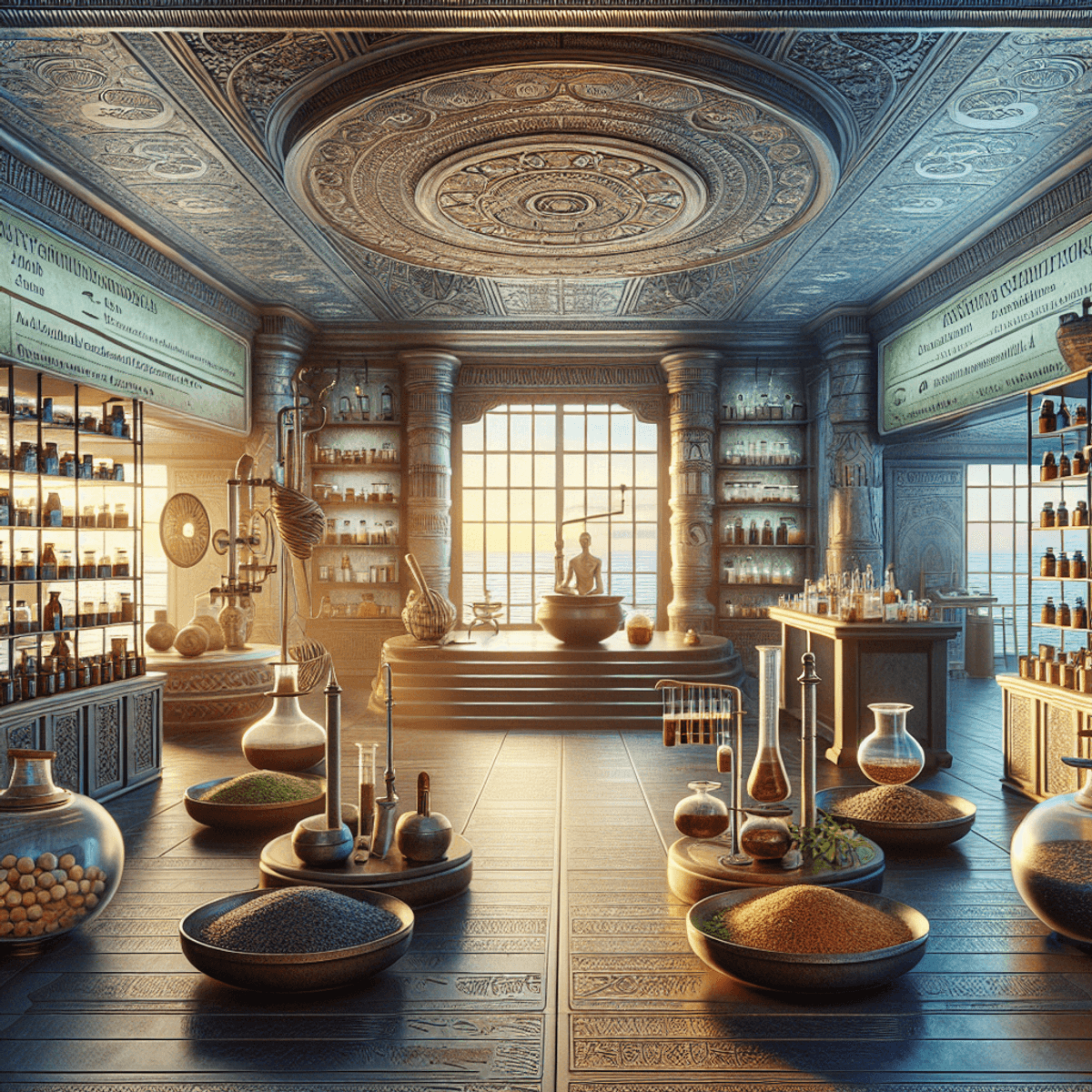 New Hope For Hopeless Patients 8 A digital art representation of a mortar and pestle, symbolizing traditional medicine, with a modern twist.