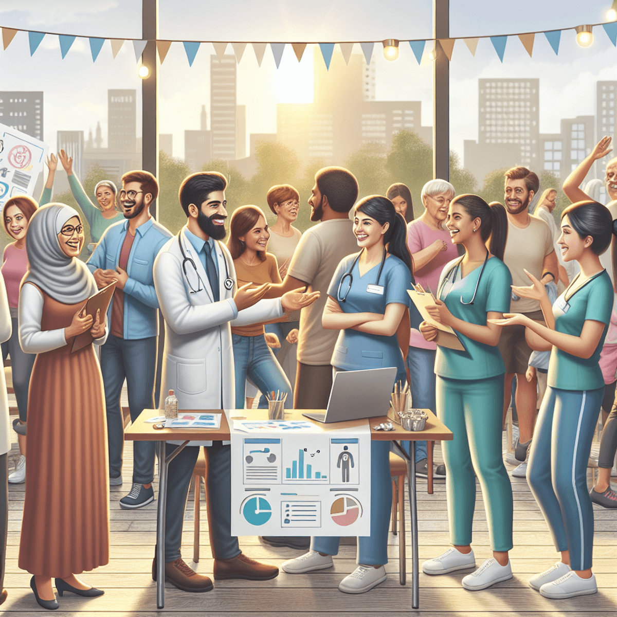 New Hope For Hopeless Patients 11 A digital art of a stethoscope and a heart symbol, symbolizing healthcare professionals and wellness.