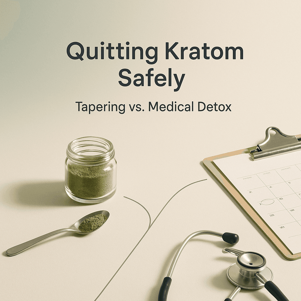 How to Quit Kratom Safely: Tapering vs. Medical Detox