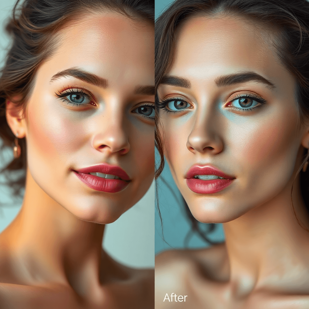 photography level 3 editing to consider “cheating” A split image with a vibrant, edited photo on one side and a natural, unedited version on the other, illustrating enhancement versus authenticity in photography.