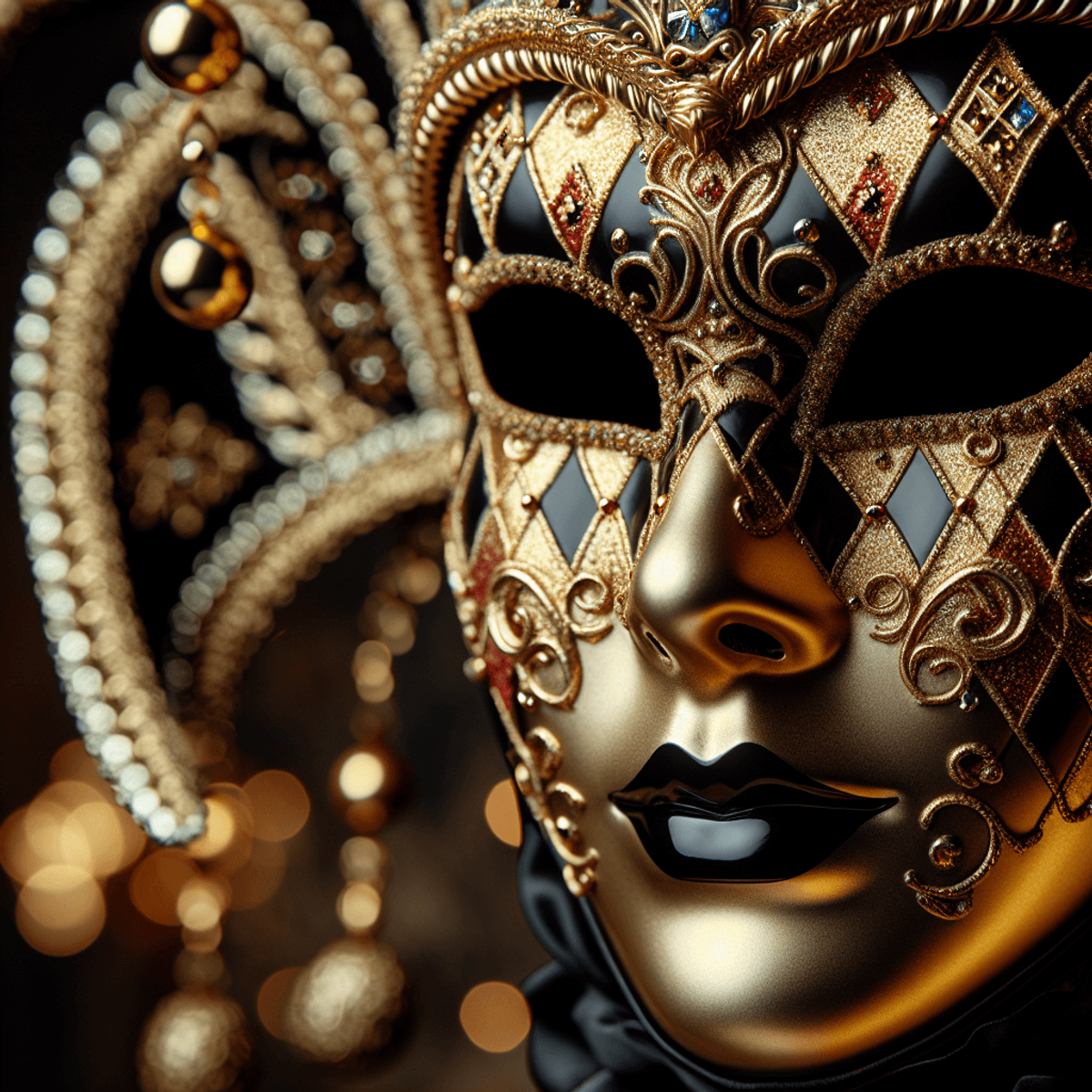 This image is an example of a Venetian mask.