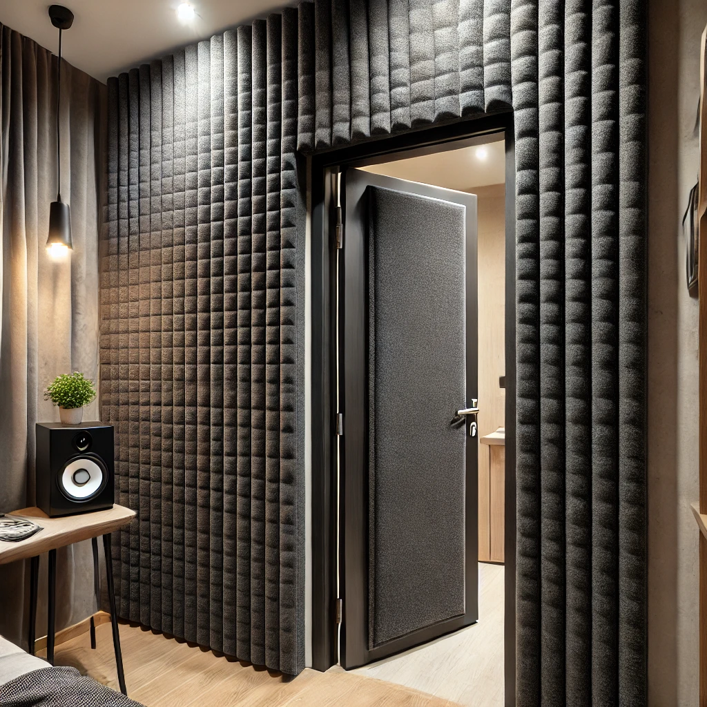 panneaux acoustiques pour isoler phoniquement une porte
