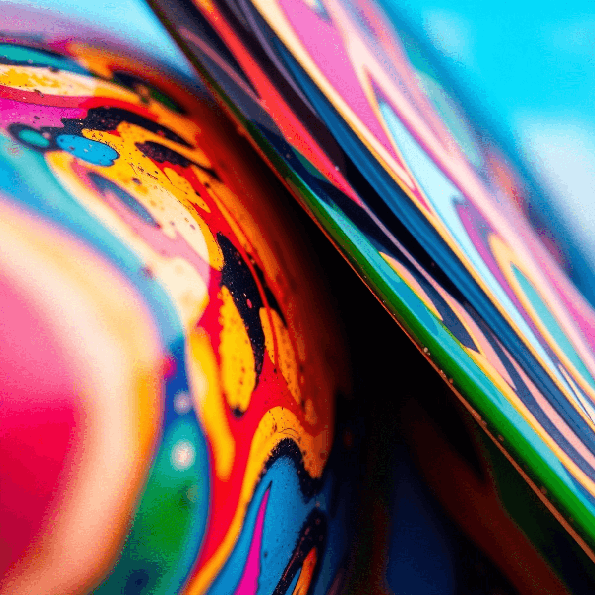 Master the Art Cropping 5 Pro Tips for Stunning Visuals An abstract composition with vibrant colors, featuring diagonal crops and asymmetrical layouts of everyday objects in extreme close-up, showcasing innovative artistic expression.