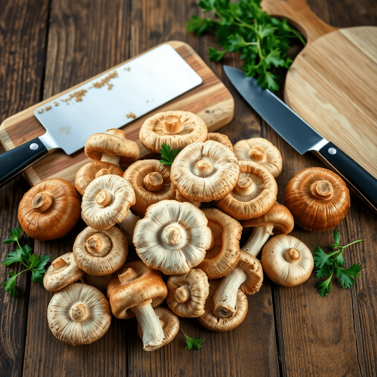 A variety of mushrooms