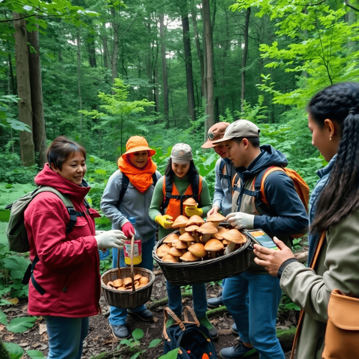 mushroom hunting
