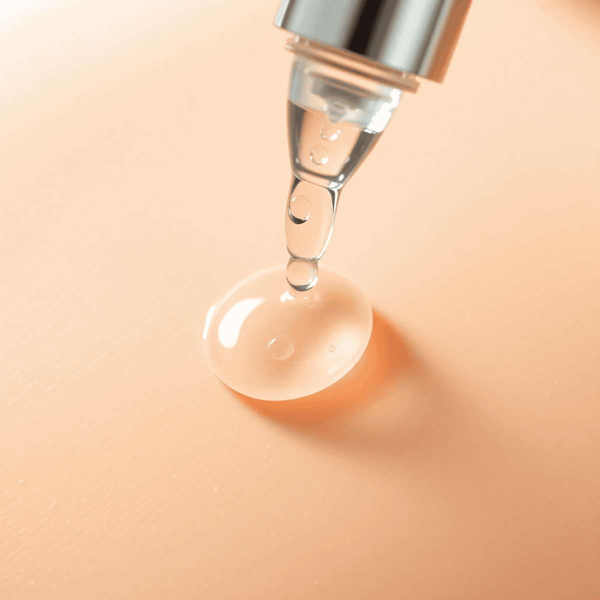Microneedling Serum Guide: Safe, Simple, Effective 1 Close-up of a dropper releasing clear serum onto smooth skin using best microneedling serum guide with micro-needling marks, surrounded by water droplets and soft light, evoking healing and rejuvenation.