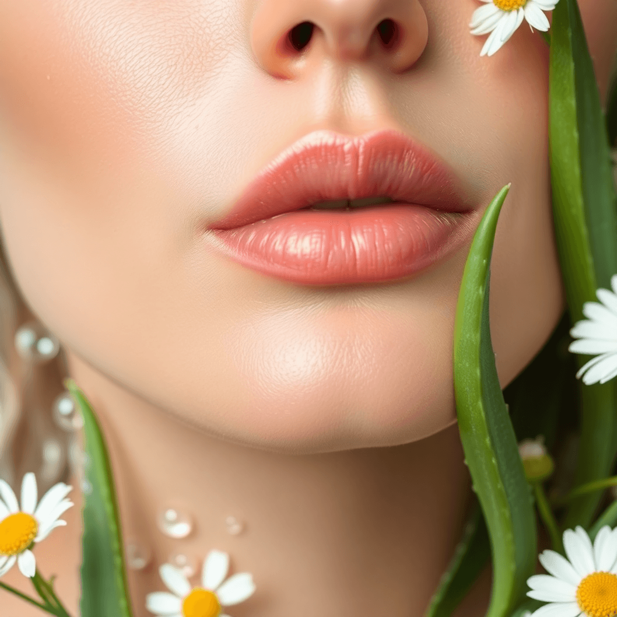 9 Powerful Osmosis Rescue Serum Guide Secrets for Faster Recovery and Stronger Skin 1 Close-up of smooth, hydrated skin with soft floral accents, reflecting the soothing, barrier-supporting benefits highlighted in the Osmosis Rescue Serum Guide for post-treatment recovery.
