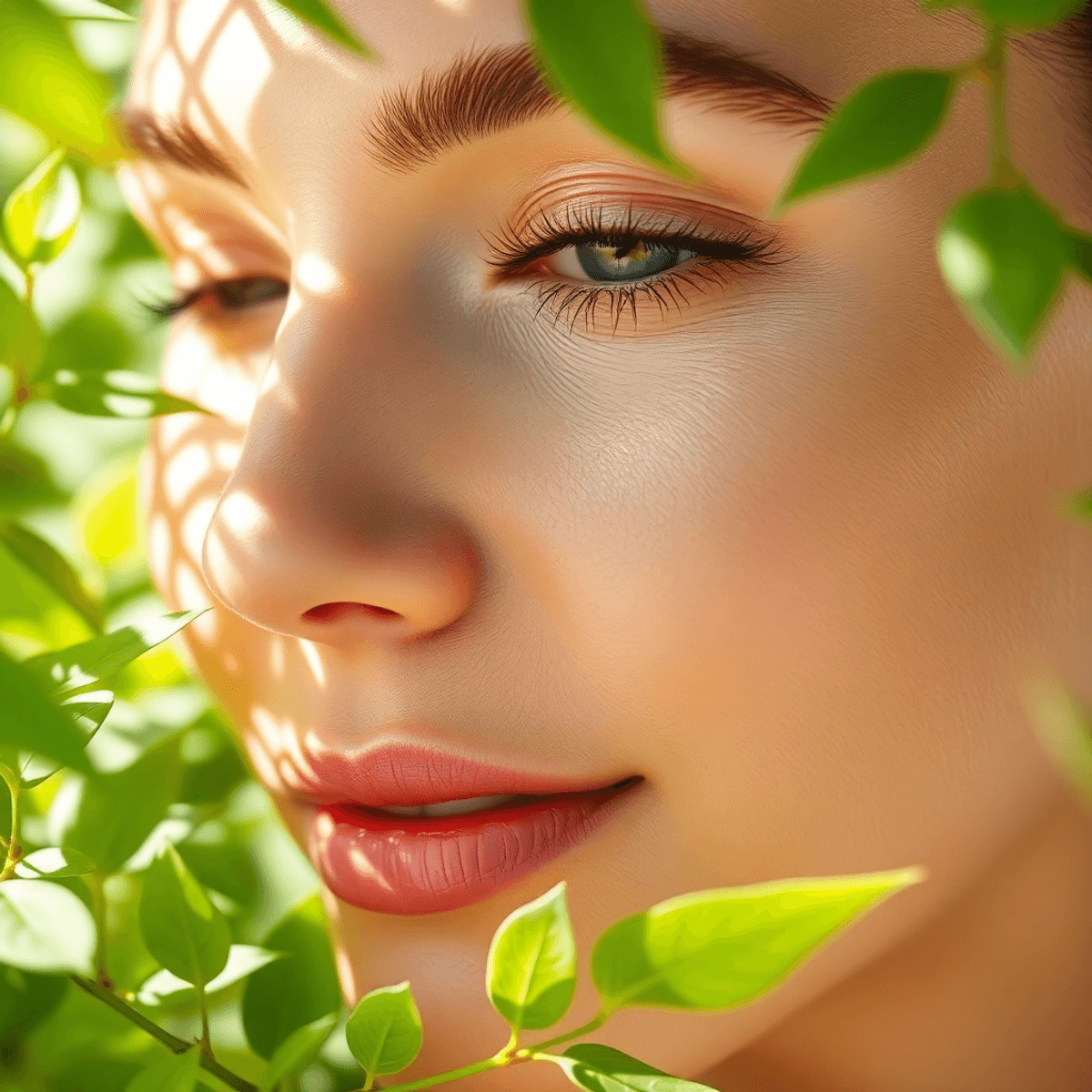 The Ultimate Guide to Top‑Rated Stem Cell Face Creams for 2026: Powerful Picks with Outstanding Benefits 1 Close-up of a glowing female face with radiant skin using Stem Cell Face Cream, surrounded by green leaves and soft light, symbolizing natural stem cells and skin renewal.