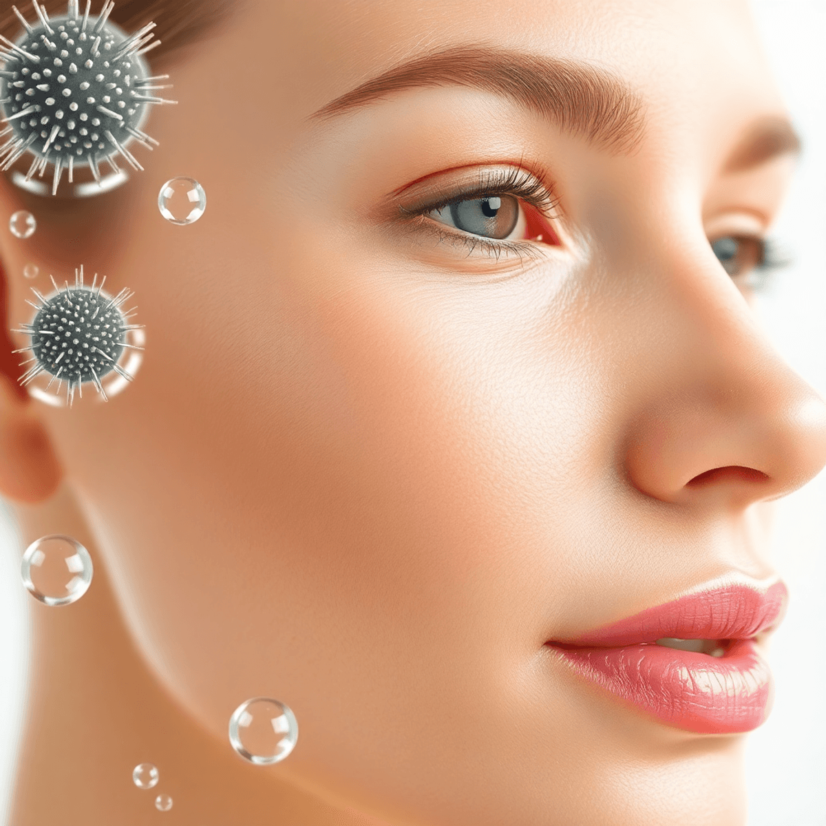 6 Essential Tips to Choose the Best Dermapen Serum in 2026 — What Really Works 1 Close-up of a glowing face with smooth skin, surrounded by abstract needles and droplets symbolizing serum absorption, on a clean, light background in an article about Dermapen Serum
