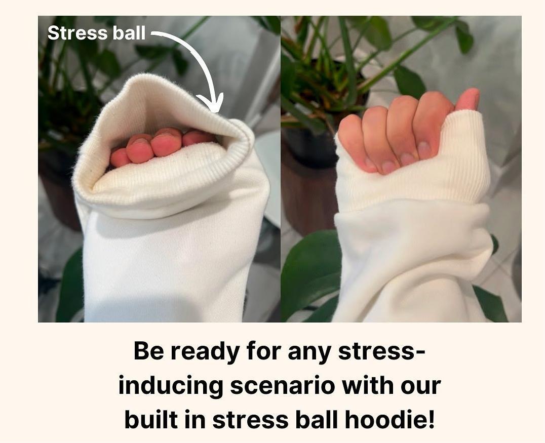 Stress relief is getting normalized, and clothing is a low effort entry point