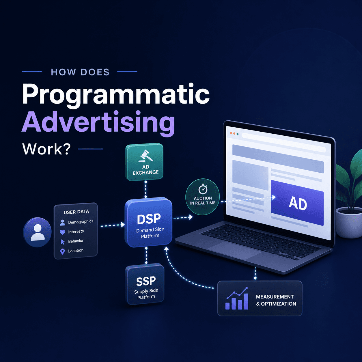 Programmatic Advertising Flow How Programmatic Advertising Works: A Step-by-Step Guide | NevoLearn