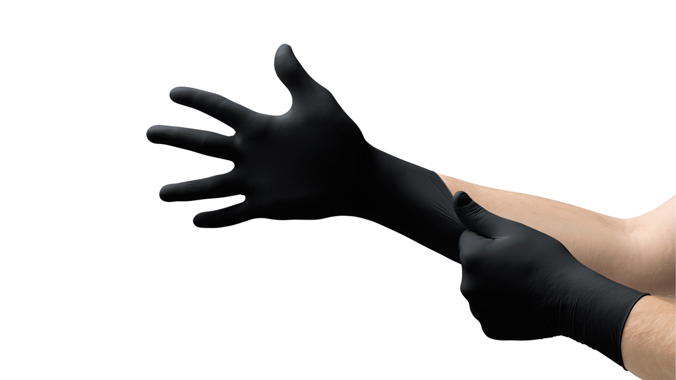 Black nitrile gloves from Microflex a perfect fit for law enforcement