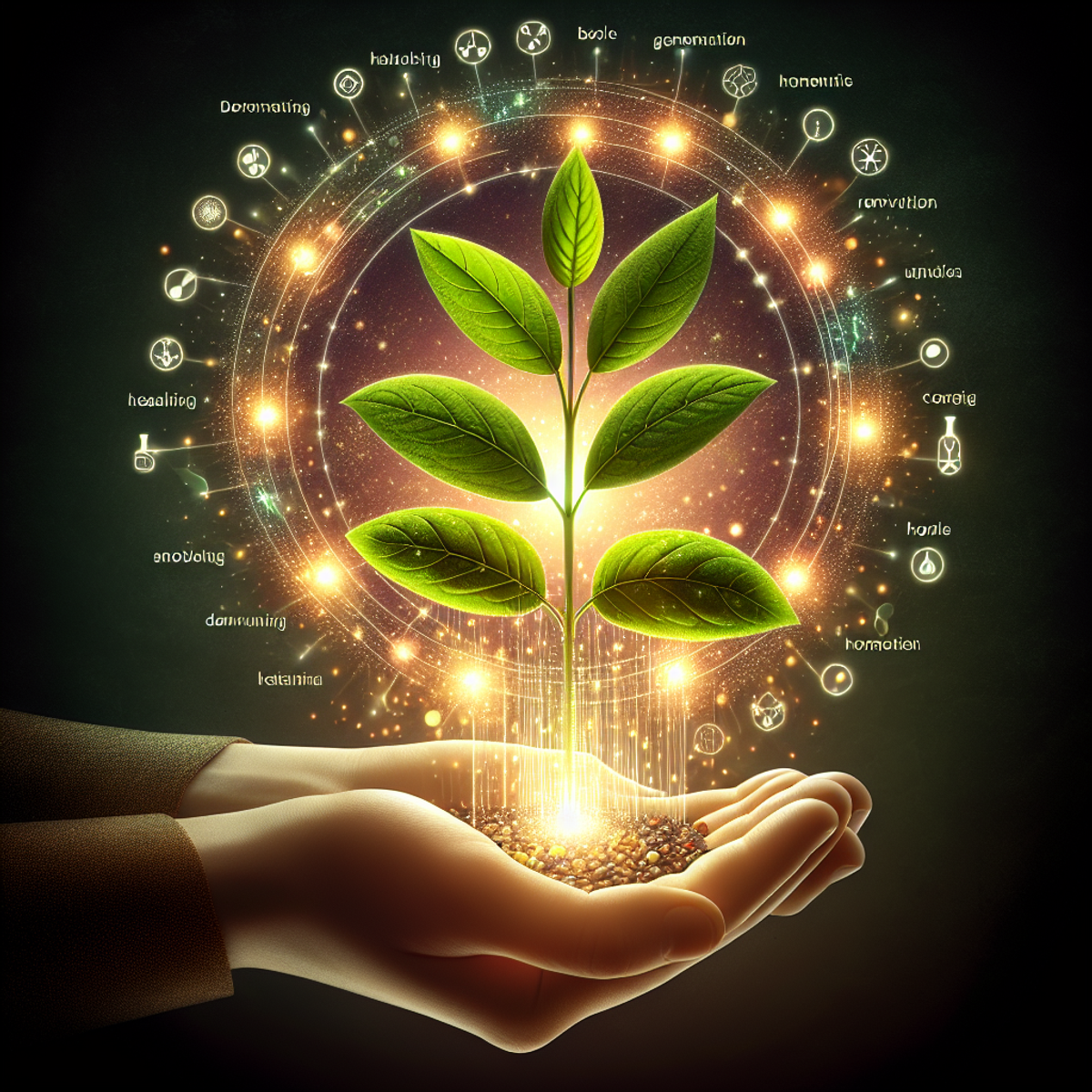 Homeopathic Medicine for Extra Bone Growth: A Complete Guide 6 A vibrant green plant with new leaves unfurling, symbolizing growth and rejuvenation.
