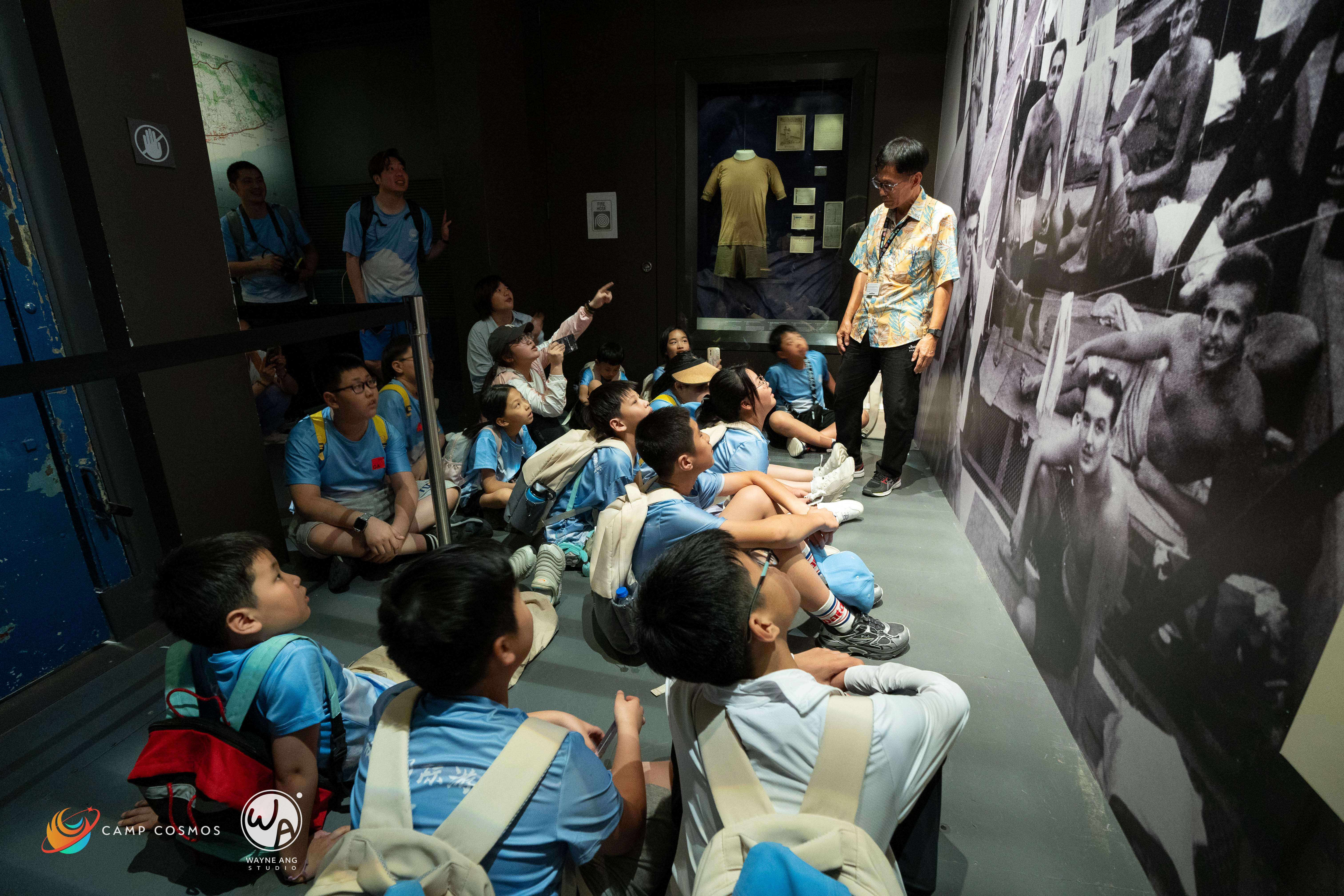 Camp Cosmos students at the National Museum of Singapore for one of their Summer Camp field trip.