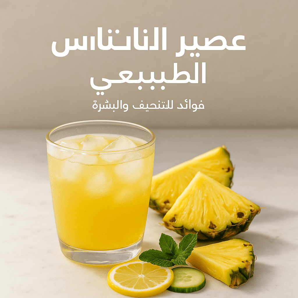 طريقة عمل عصير الأناناس الطبيعي + فوائده للتنحيف والبشرة