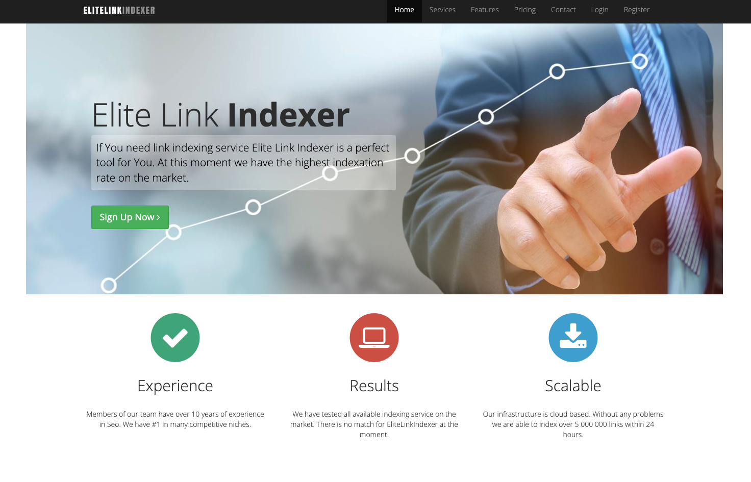 Elite Link Indexer for indexing third-party websites' URLs