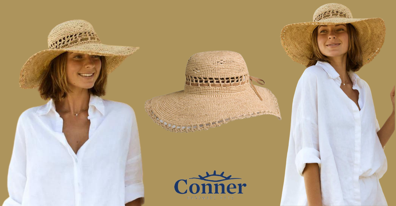 Corner Hats Amy Summer  Women's Raffia Hat Natural