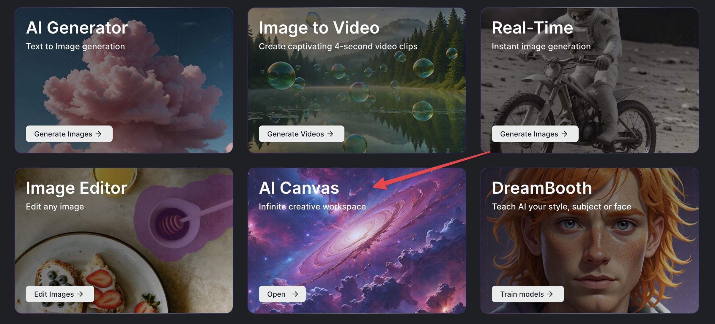 Infinite creative workspace