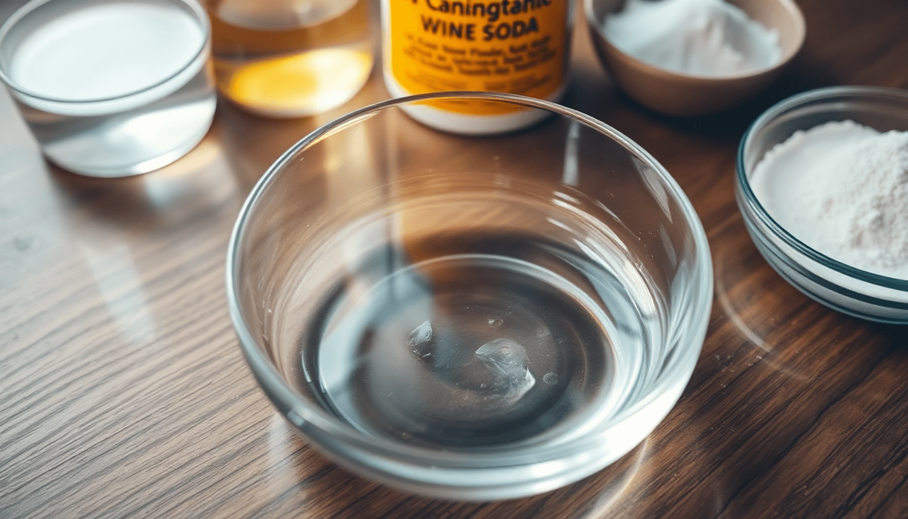 Gros plan sur une surface en verre propre avec des reflets.