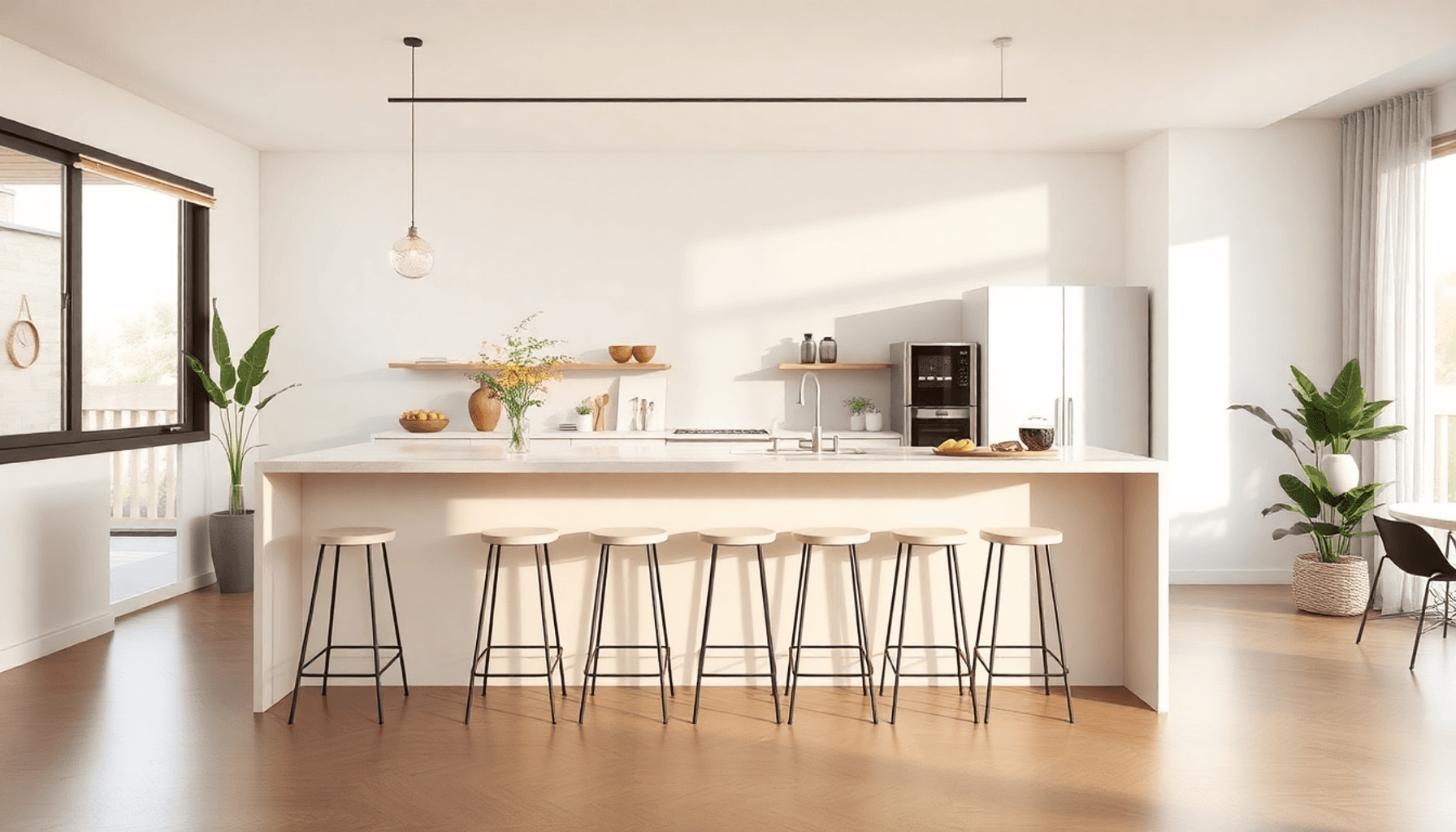 24 idées d’aménagement pour une cuisine ouverte avec bar Image de l’article