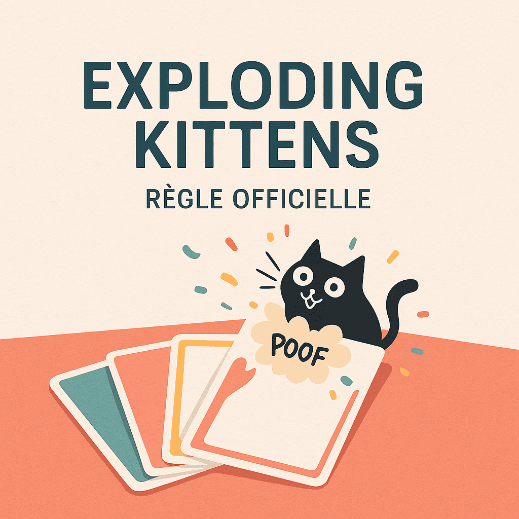 Exploding Kittens Simple Logo Règle Exploding Kittens (officielle) — Ultra simple