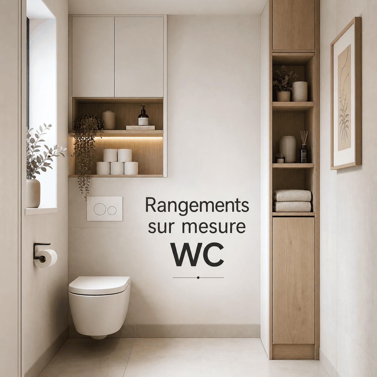 Quels rangements sur mesure choisir pour des toilettes ?