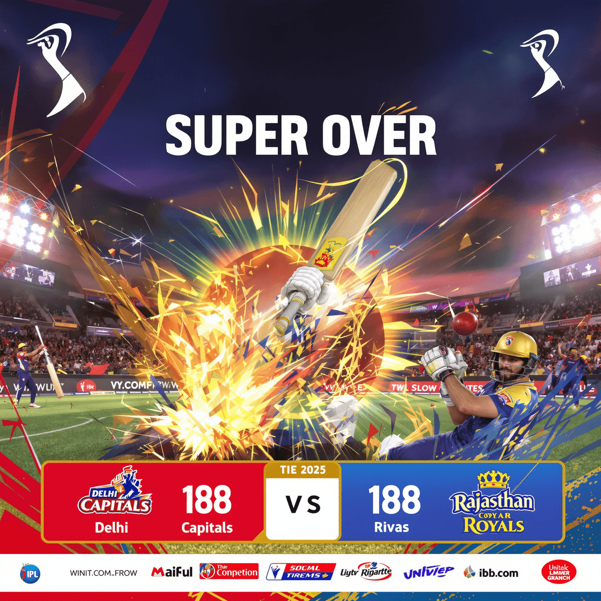 सुपर ओवर में दिल्ली कैपिटल्स और राजस्थान रॉयल्स का मुकाबला, जानें किसने मारी बाजी!