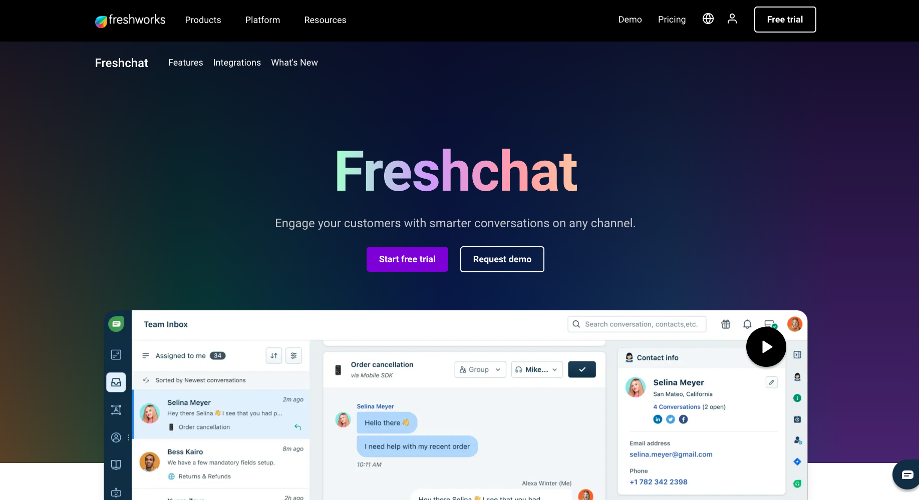 Freshchat AI SiteGPT as an alternative to ChatGPT for no-code chatbot