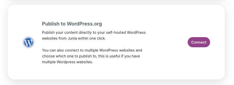 Connect To WordPress With Username and Password