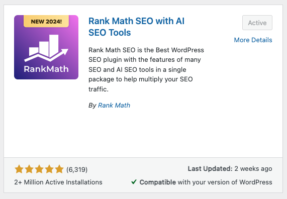 Rank Math SEO Plugin